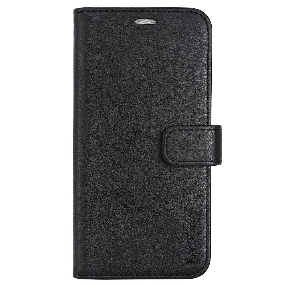RADICOVER Flipcover 3 card Anti Radiation iPhone 13 / 14 6,1" Black PU RFID