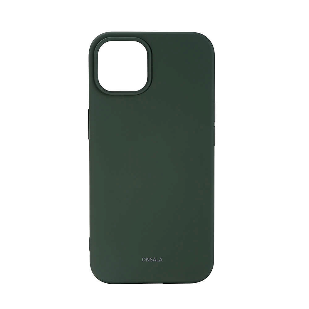 ONSALA Back Sil Touch Recycled MagSerie iPhone 13/14/15 Olive Green