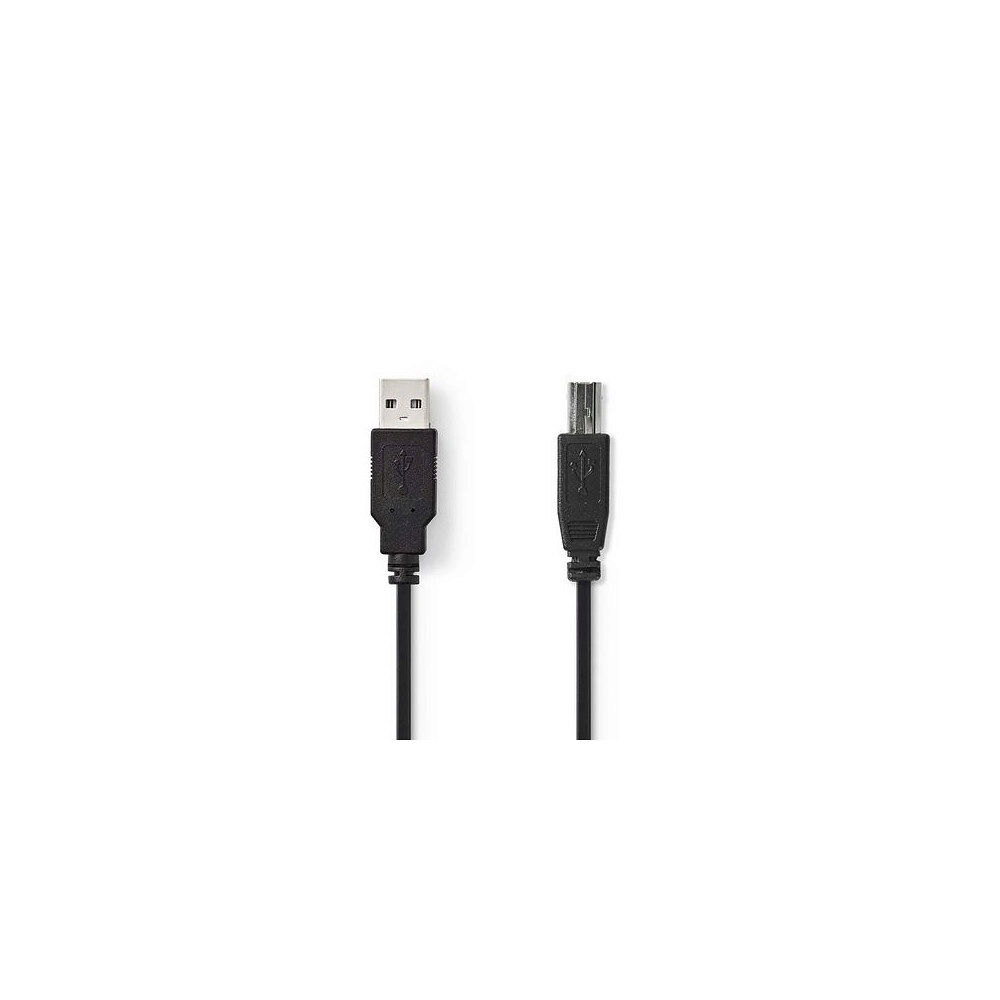 NEDIS Kabel NEDIS USB 2.0 A-B 2m svart