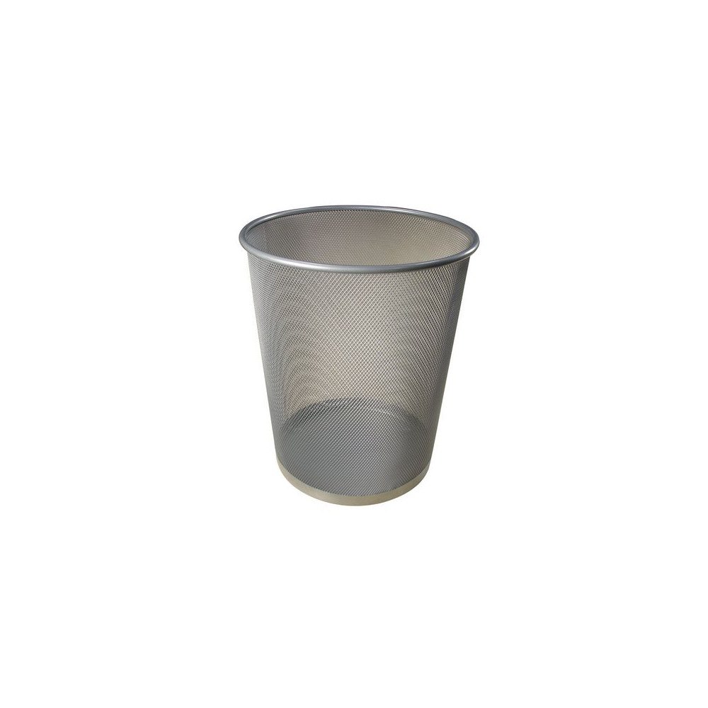 No Brand Papperskorg trådmetall 18L silver