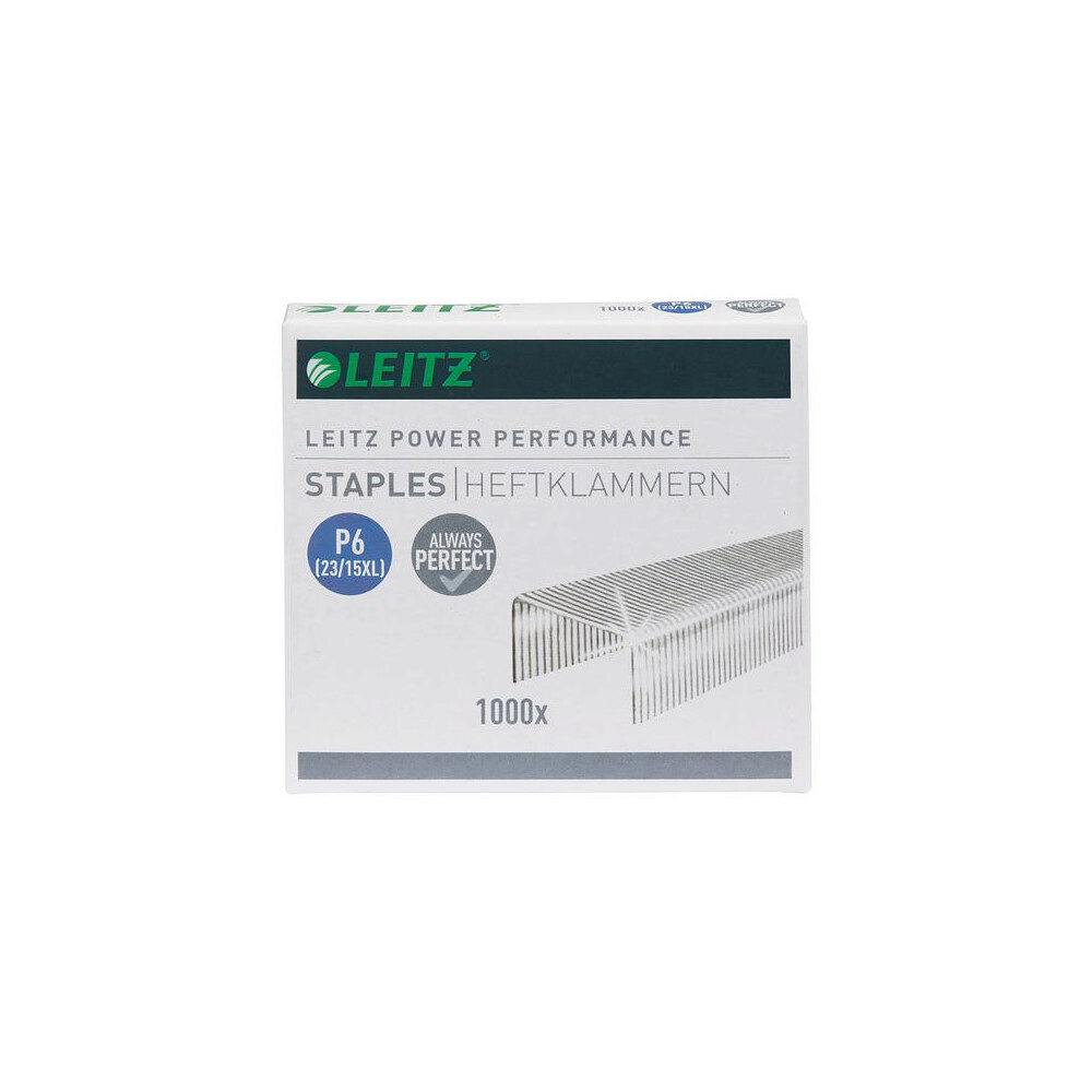 LEITZ Häftklammer LEITZ P6 23/15XL 1000/fp