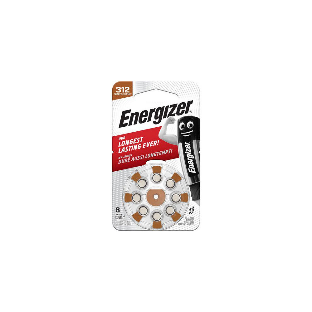 ENERGIZER Batteri ENERGIZER hörsel 312 brun 8/fp
