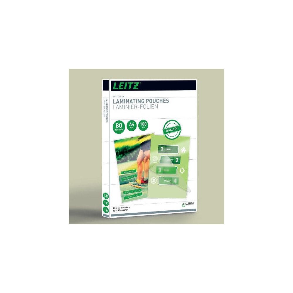 LEITZ Laminat LEITZ A4 80mic klar 100/fp
