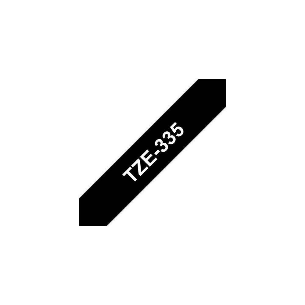 Brother Tape BROTHER TZE335 12mm vit på svart