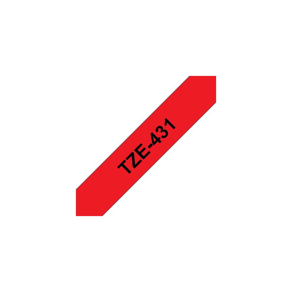 Brother Tape BROTHER TZE431 12mm svart på röd