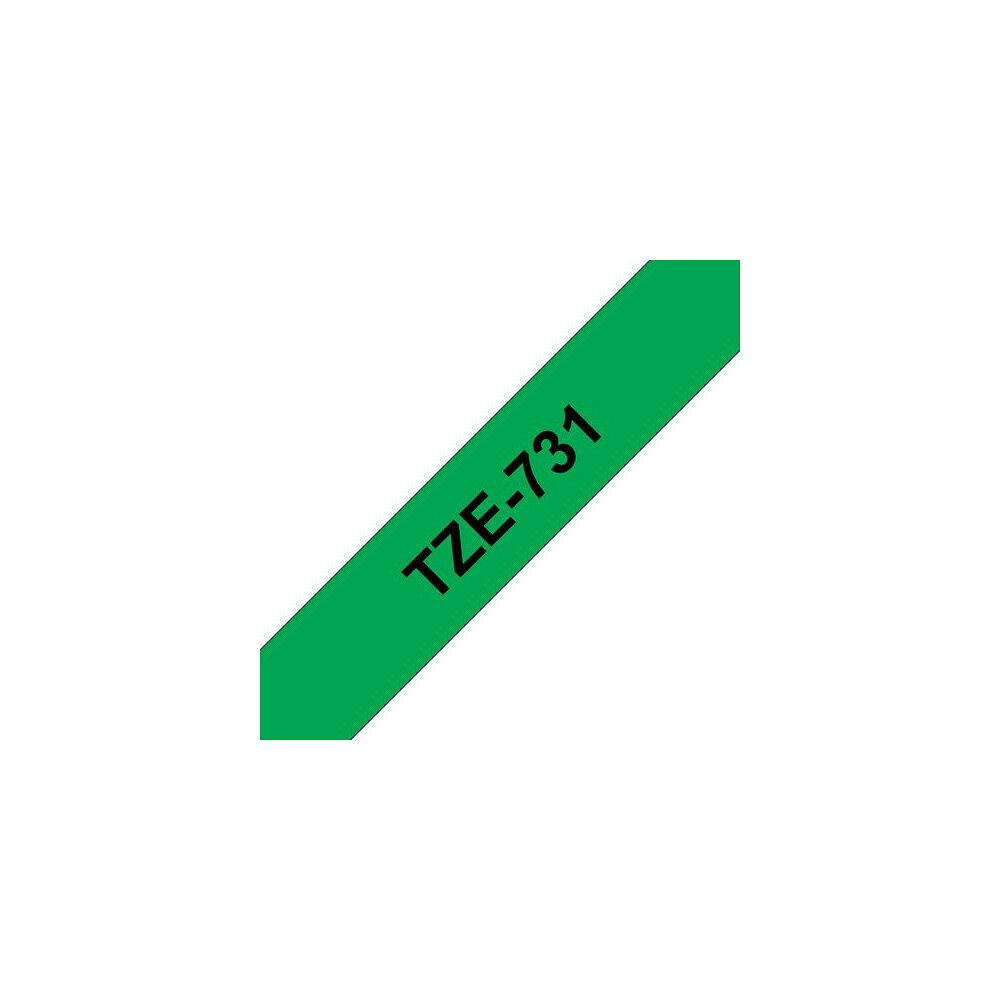 Brother Tape BROTHER TZE731 12mm svart på grön