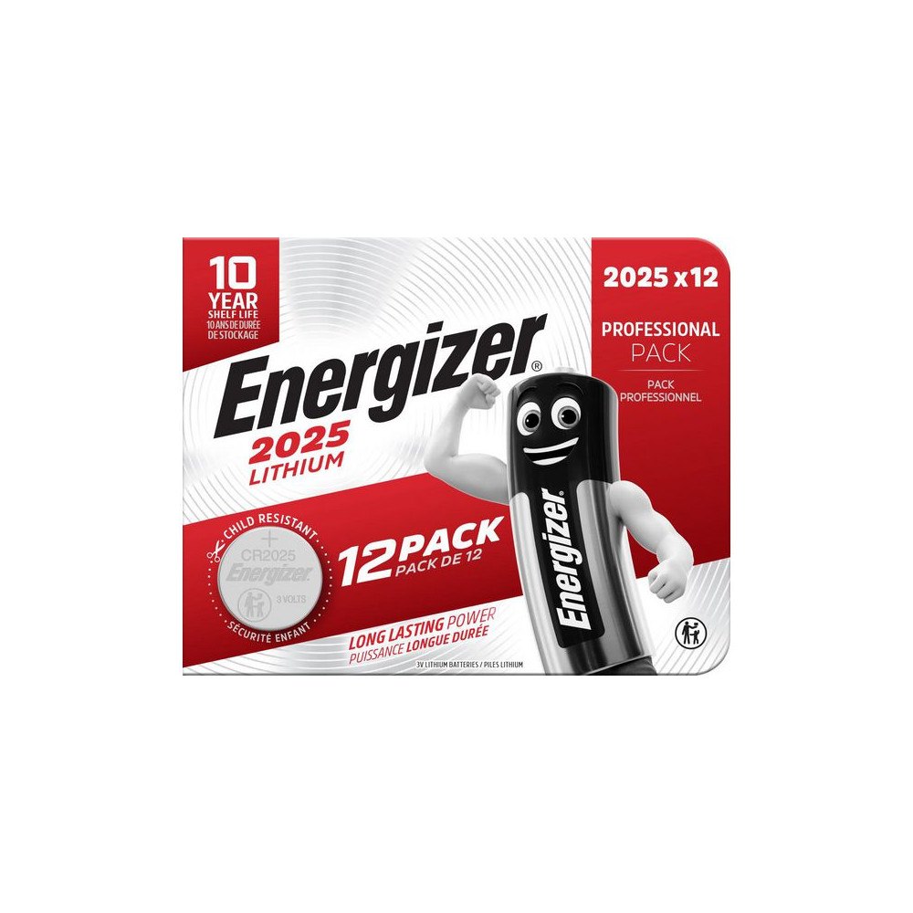 ENERGIZER Batteri ENERGIZER Lithium CR2025 12/fp
