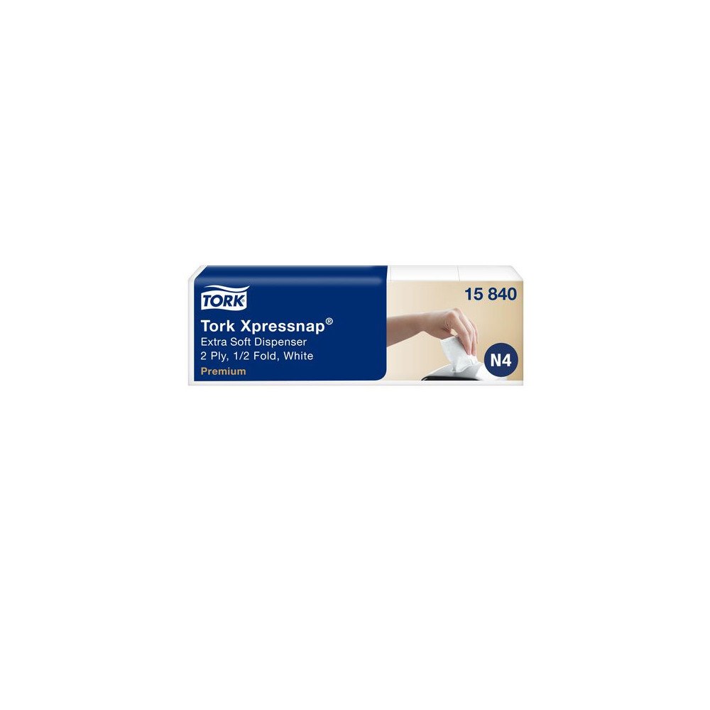 TORK Servett TORK Pre N4 2-lags vit 500/fp