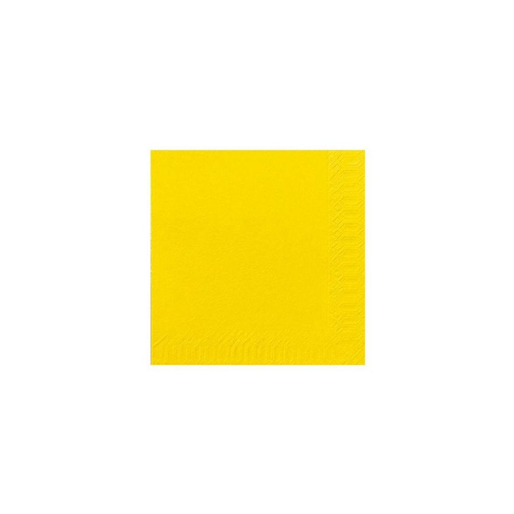 Duni Servett 3-lags 24x24cm gul 250/fp