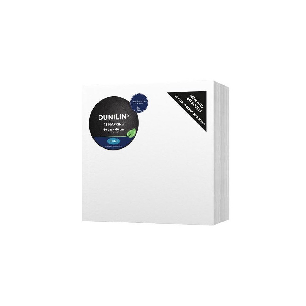 Duni Servett Dunilin 40x40cm vit 45/fp
