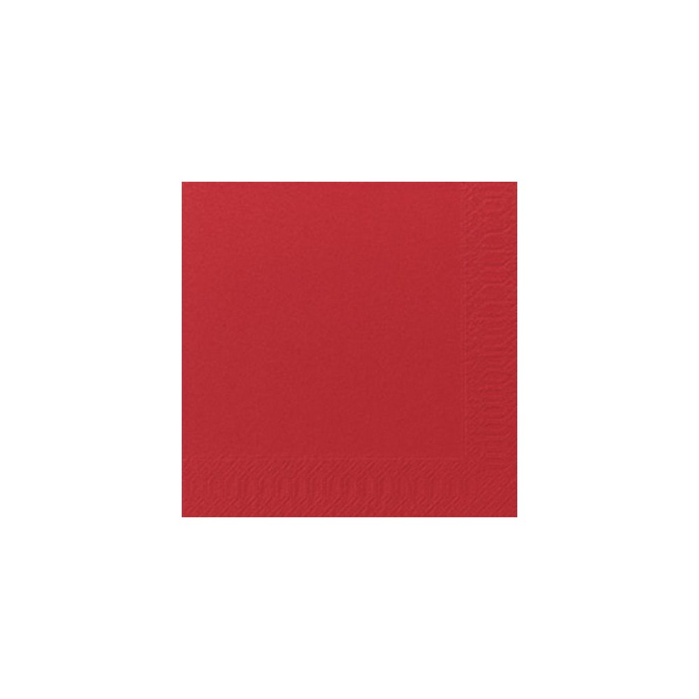 Duni Servett 3-lags 33x33cm röd 125/fp