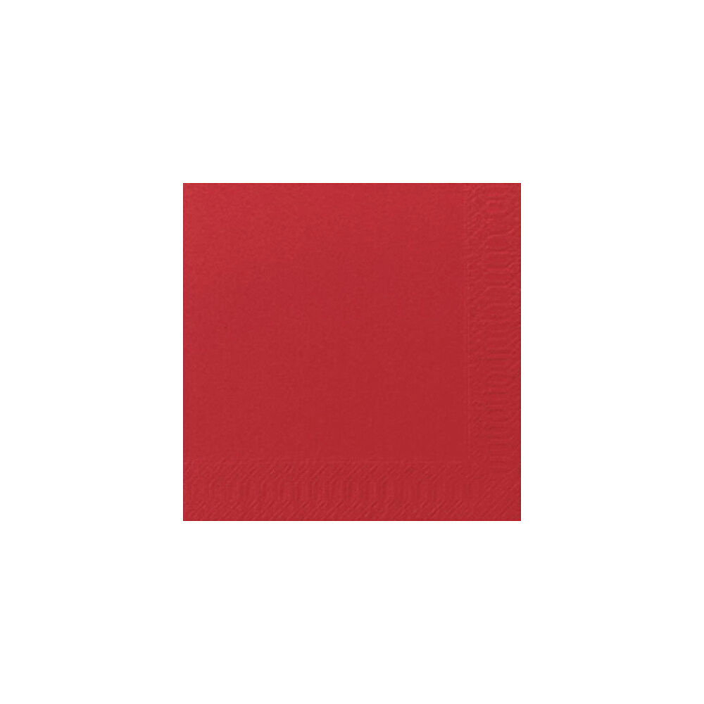 Duni Servett 3-lags 33x33cm röd 125/fp