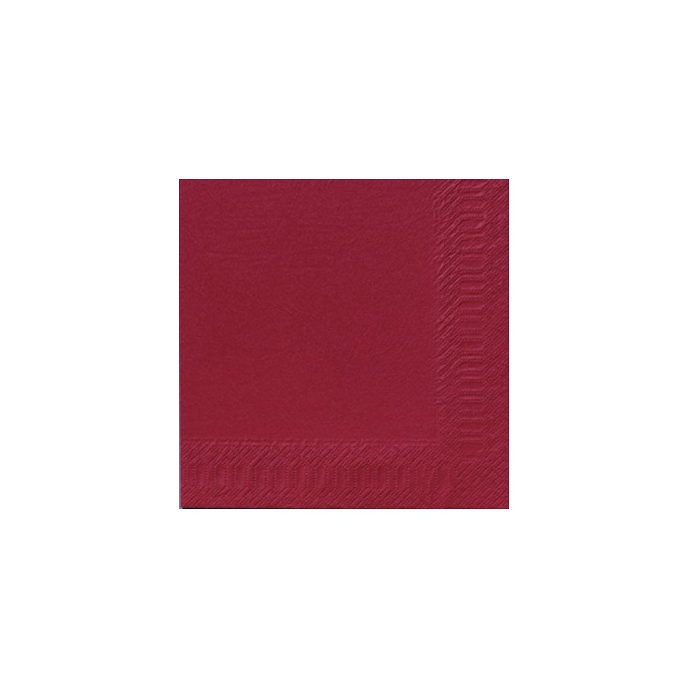 Duni Servett 3-lags 40x40cm vinröd 125/fp