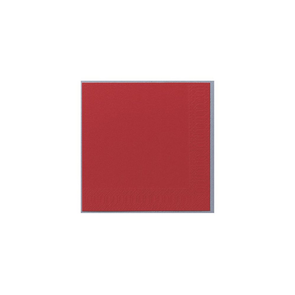 Duni Servett 3-lags 24x24cm röd 250/fp