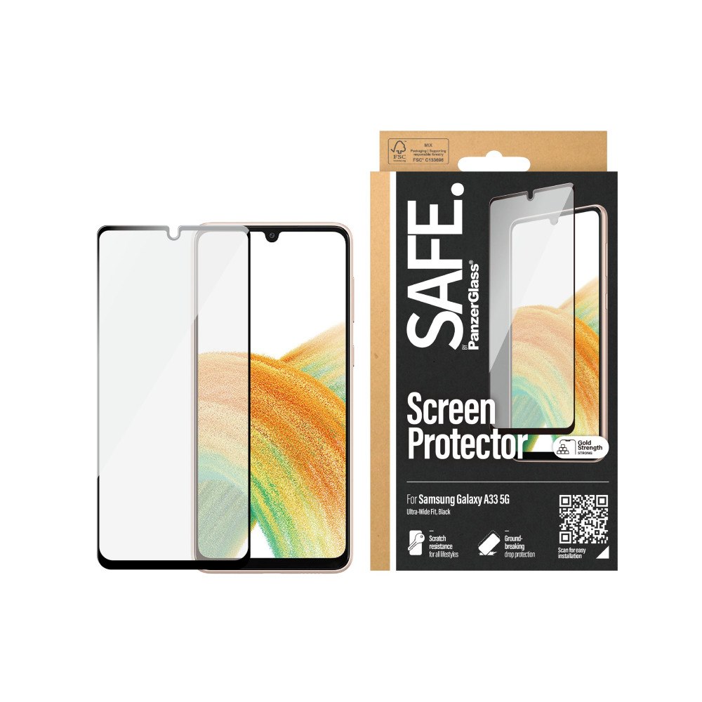 PanzerGlass SAFE. by PanzerGlass - skärmskydd för mobiltelefon - lämplig för fodral