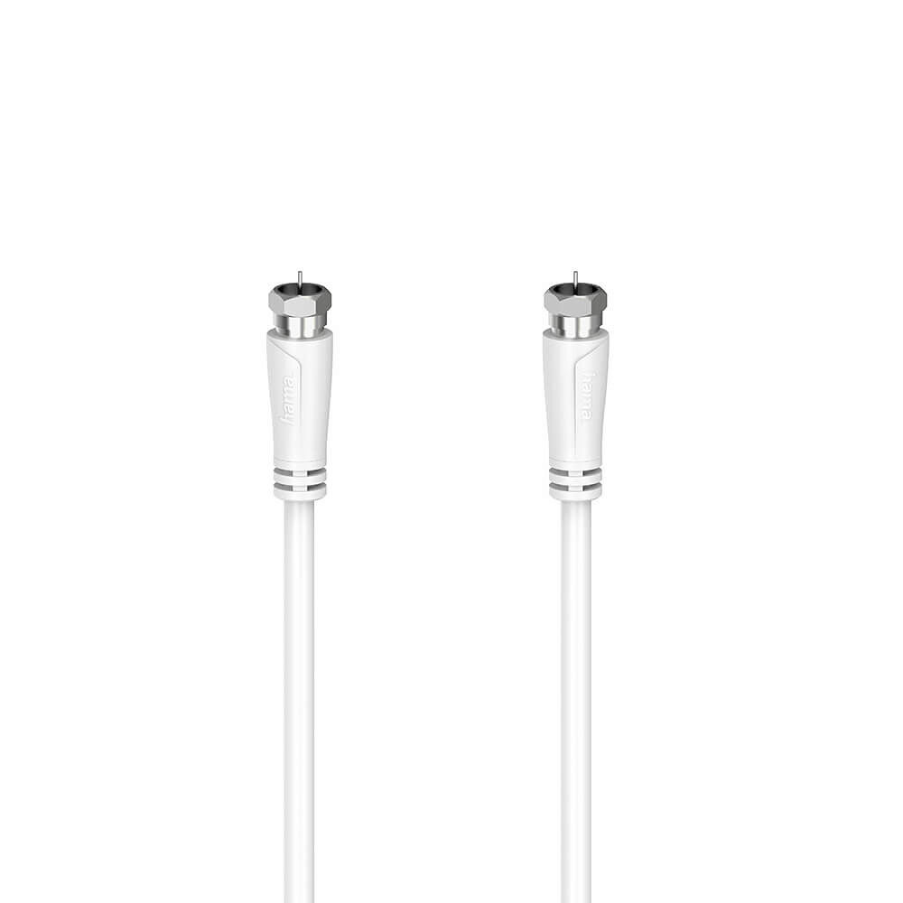 Hama Antenna Cable SAT 90dB F-F White 3.0m