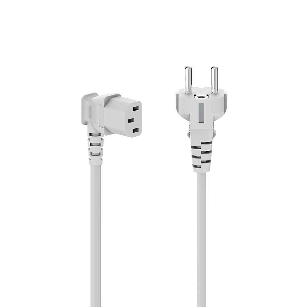 Hama Power Cable Angled 3-pole White 5.0m