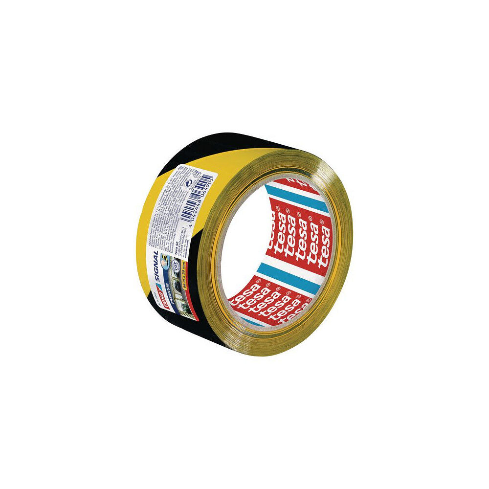tesa Golvmarkering TESA Prem. 50mmx66m gul/sv