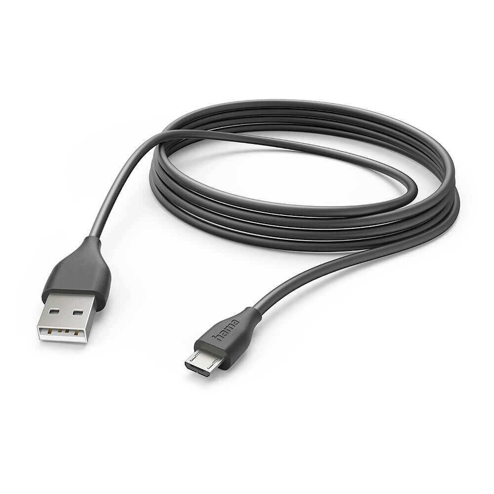 Hama Charging Cable USB-A to Micro-USB Black 3.0m