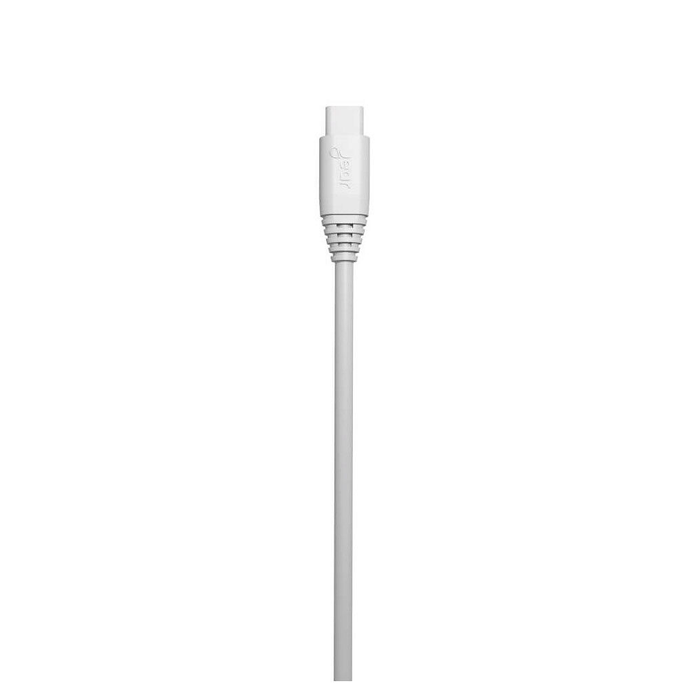 GEAR Charging Cable USB-A-USB-C 2.0 2m Vit gen2 Rund Kabel