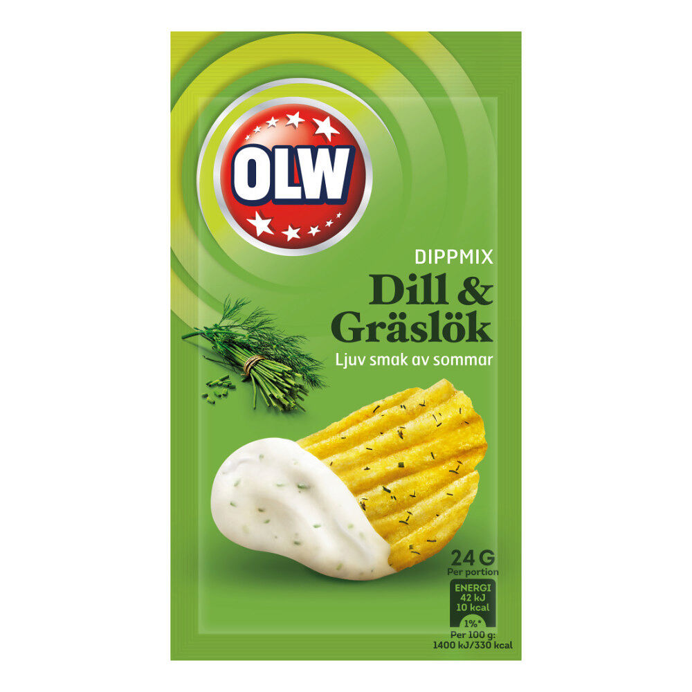 Olw Dill & Gräslök Dippmix 24 g