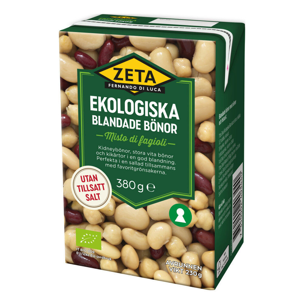 Zeta Bönor Blandade 380 g EKO