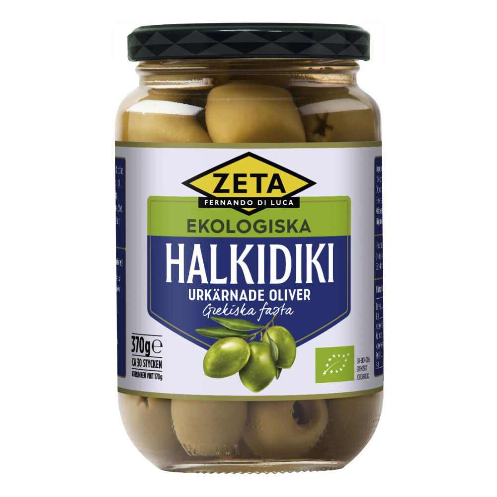 Zeta Urkärnade Oliver Halkidiki 370 g EKO