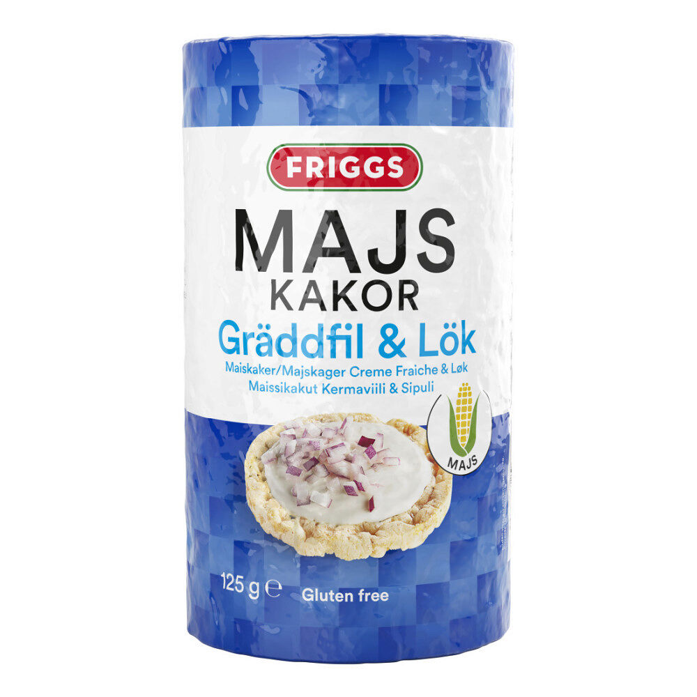 Friggs Majskakor Gräddfil & Lök 125 g