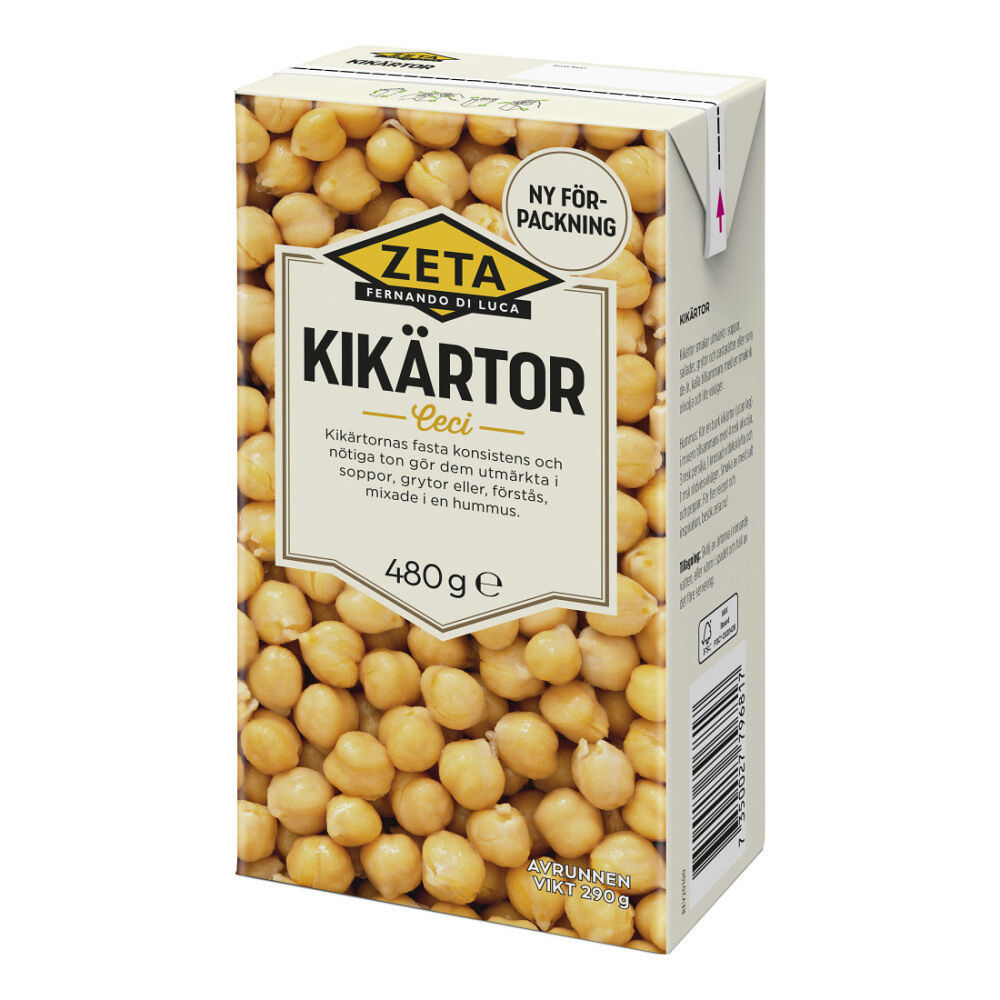 Zeta Kikärtor 480 g