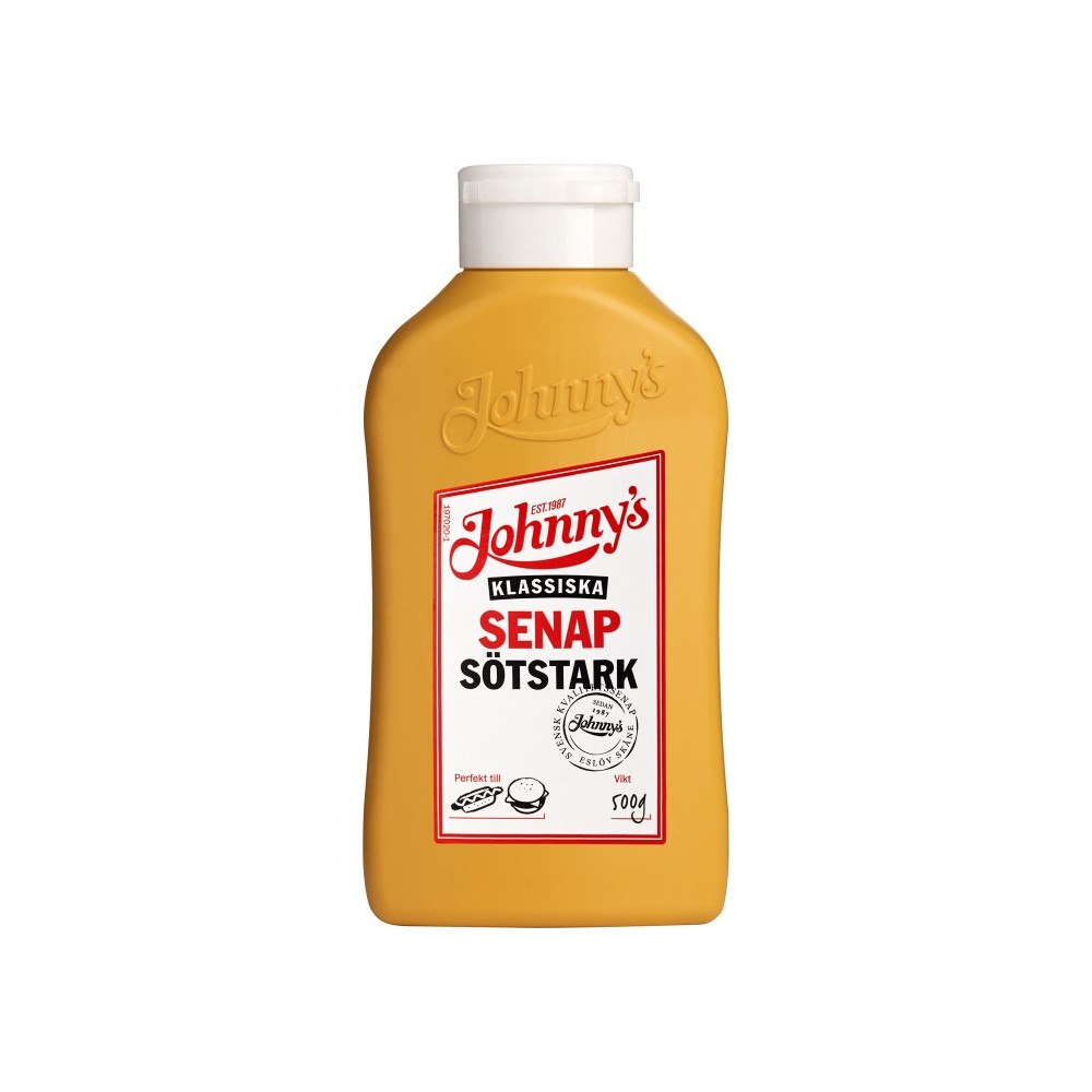 JOHNNY'S Senap Sötstark 500 g