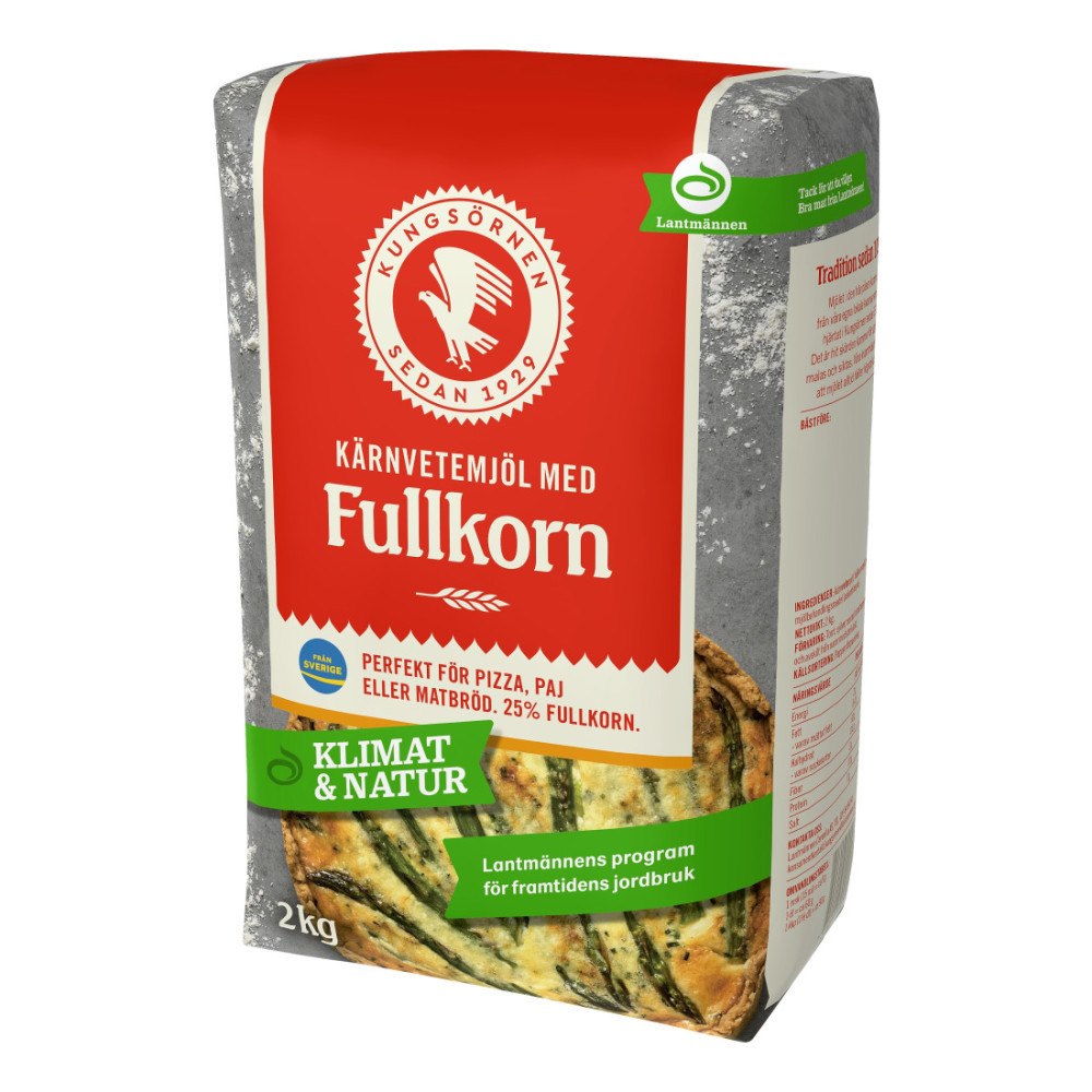 Kungsörnen Vetemjöl Fullkorn 2 kg