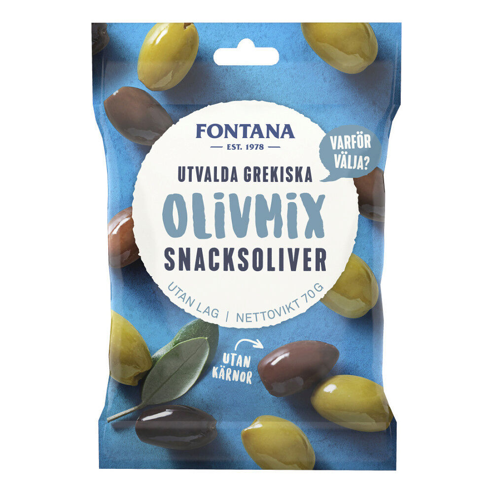 FONTANA Snacksoliver Olivmix 70 g