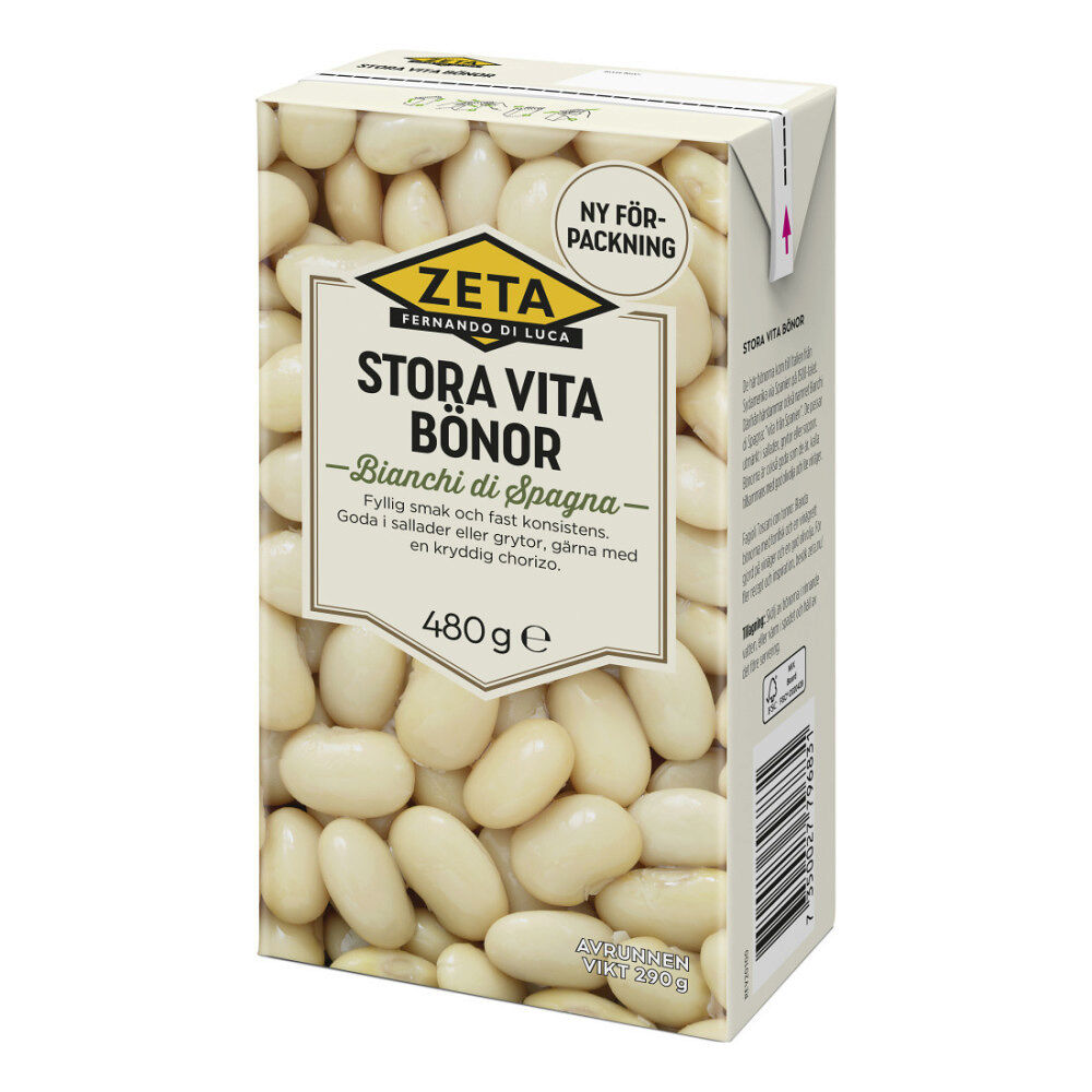 Zeta Vita Bönor Stora 480 g
