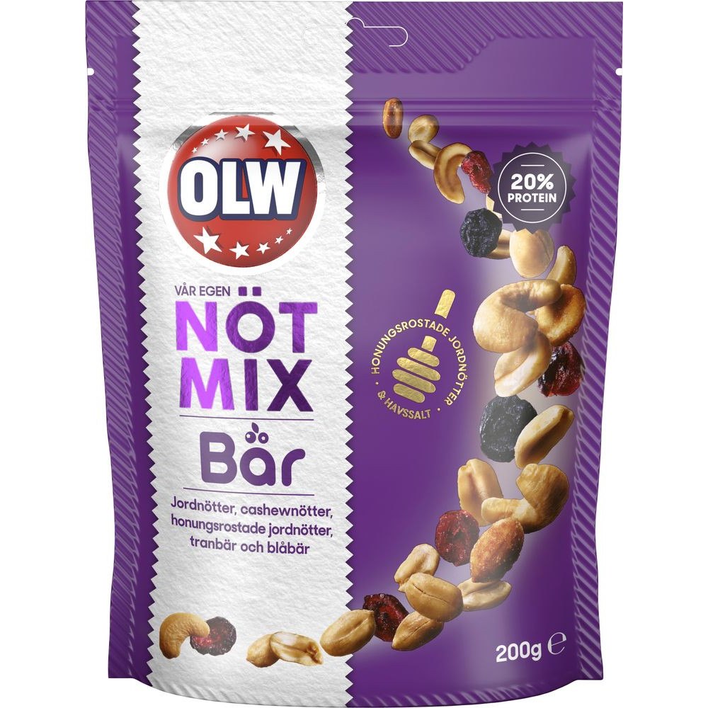 Olw Olw Nötmix med Bär 200 g