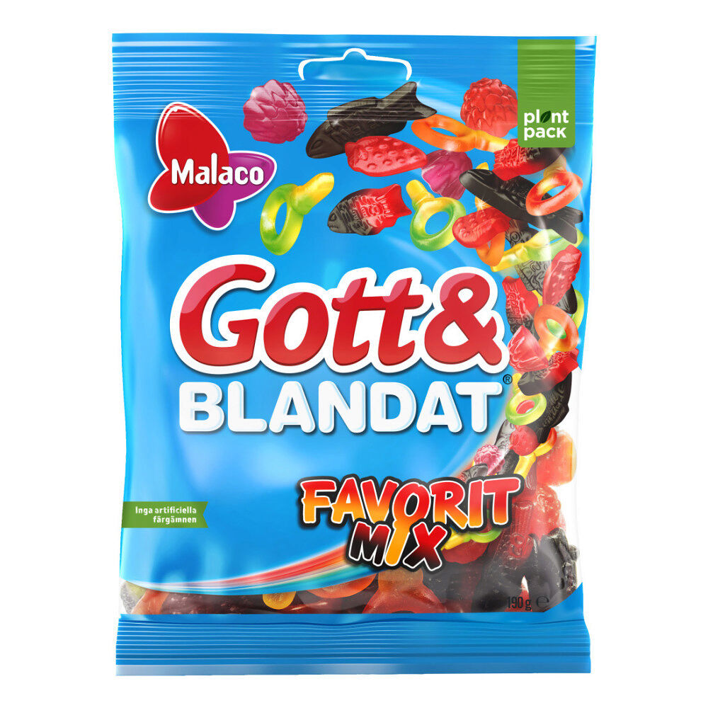 Malaco Gott & Blandat Favoritmix 190 g