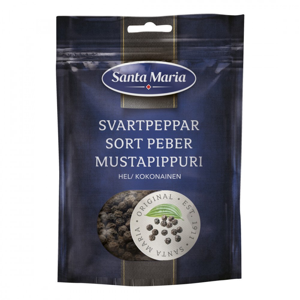 Santa Maria Svartpeppar Hel 70 g