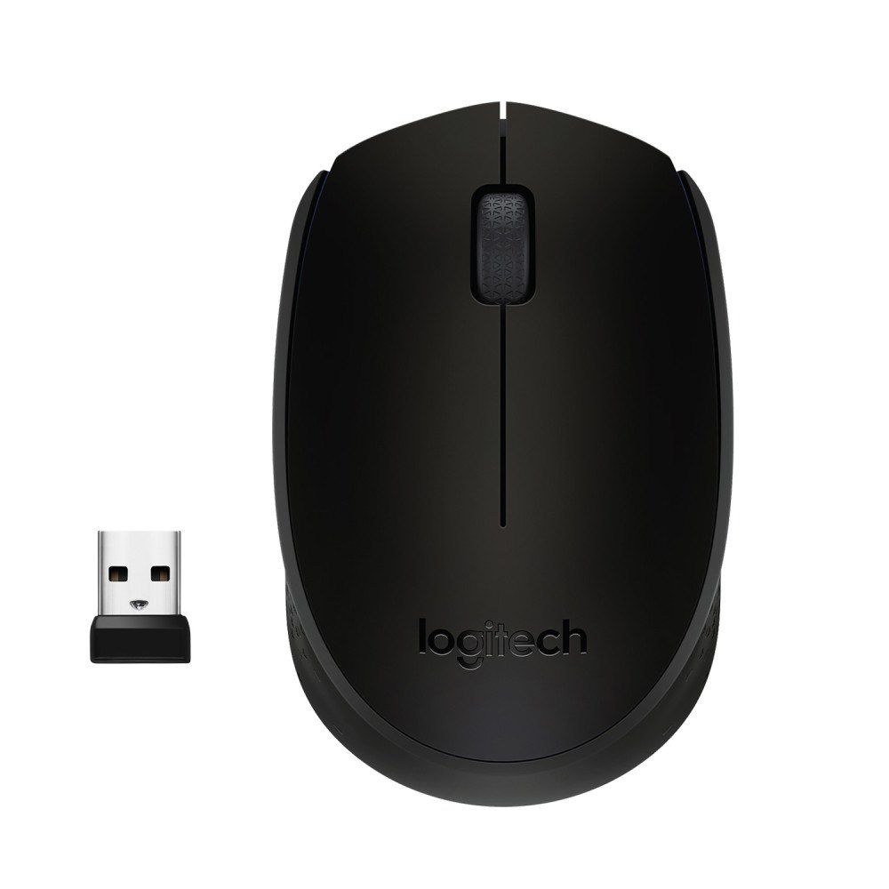 Logitech Logitech M171 Black-K datormöss Ambidextrous RF Trådlös Optisk 1000 DPI