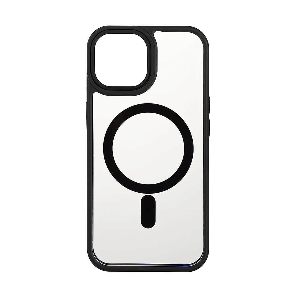 ONSALA Back Bumper Clear Case MagSerie iPhone 13/14/15 Clear Case Black Bumper