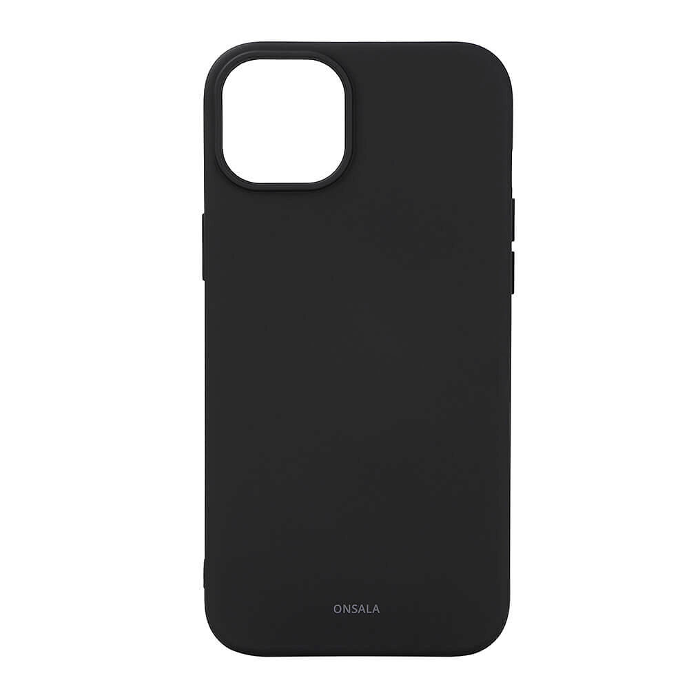 ONSALA Back Sil Touch Recycled MagSerie iPhone 15 Plus Black