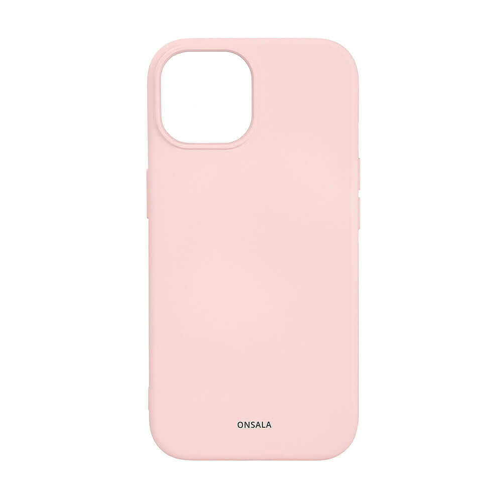 ONSALA Back Sil Touch Recycled MagSerie iPhone 13/14/15 Chalk Pink
