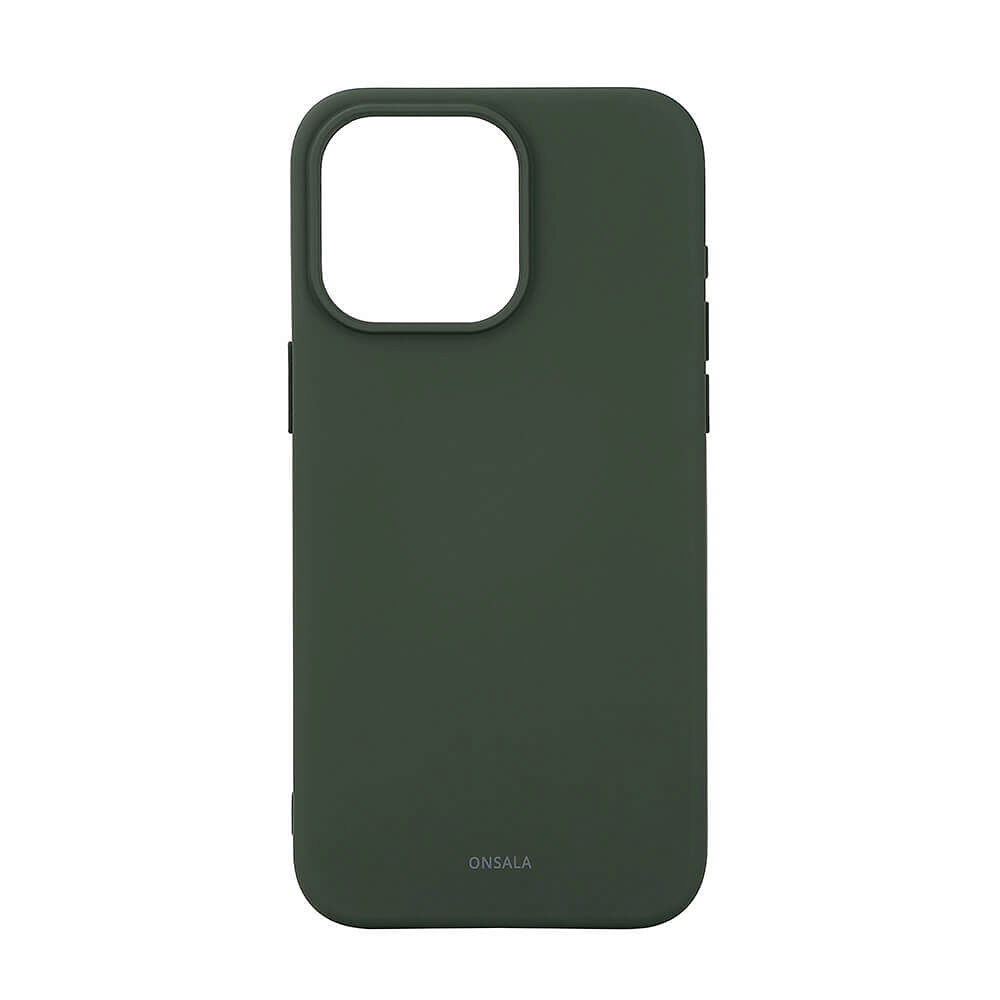 ONSALA Back Sil Touch Recycled MagSerie iPhone 15 Pro Max Olive Green