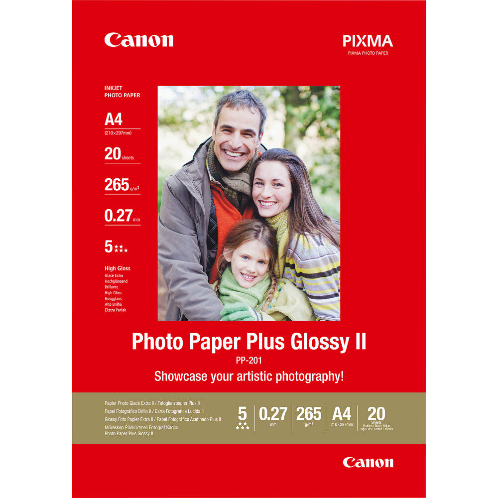 CANON Canon Photo Paper Plus Glossy II PP-201 - fotopapper - blank - 20 ark - A4 - 275 g/m²