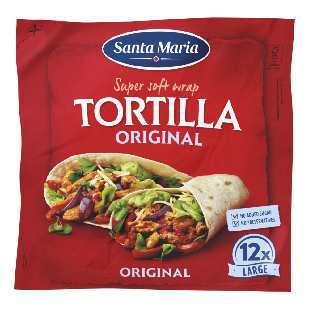 Santa Maria Tortilla Original Large 12-pack