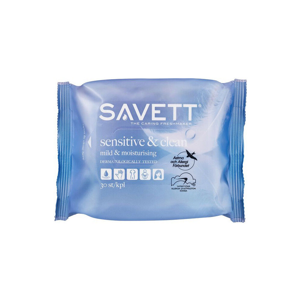 Savett Våtservett SAVETT Sensitive 30/fp