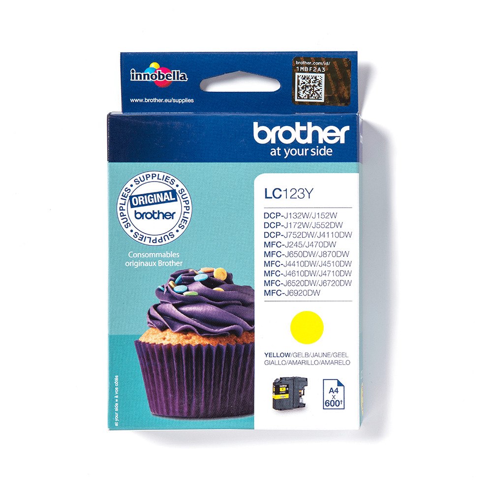 Brother Brother LC123Y bläckpatroner 1 styck Original Gul