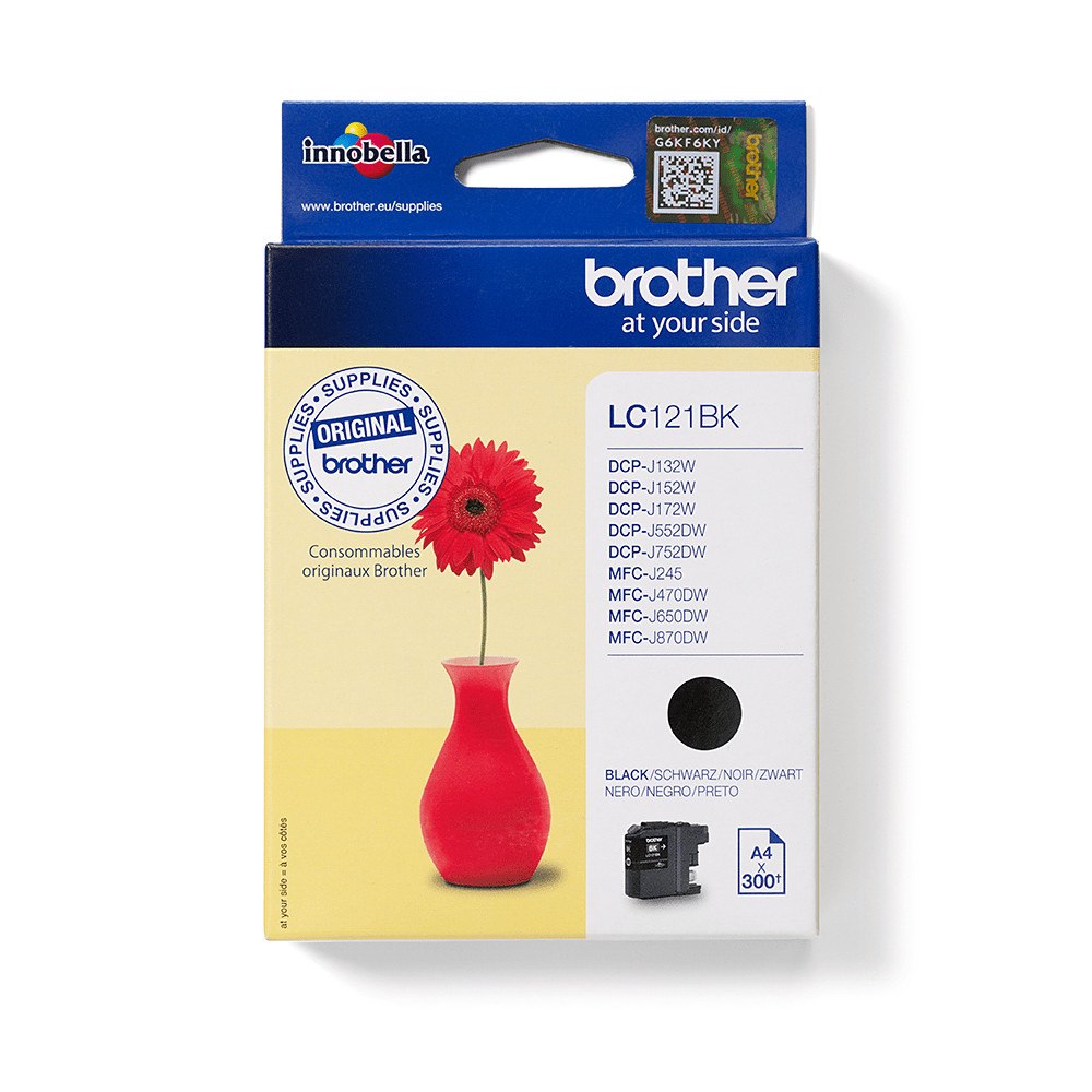 Brother Brother LC121BK bläckpatroner 1 styck Original Svart