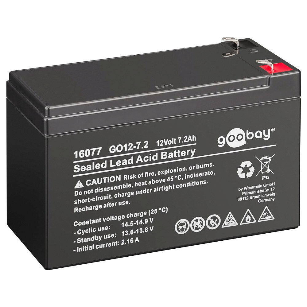 Goobay goobay GO12-7.2 - batteri - Bly-syra - 7.2 Ah