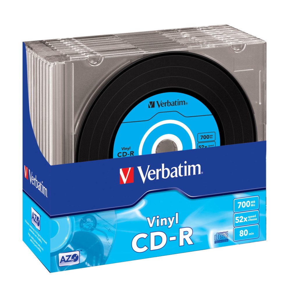 VERBATIM Verbatim Data Vinyl - CD-R x 10 - 700 MB - lagringsmedier