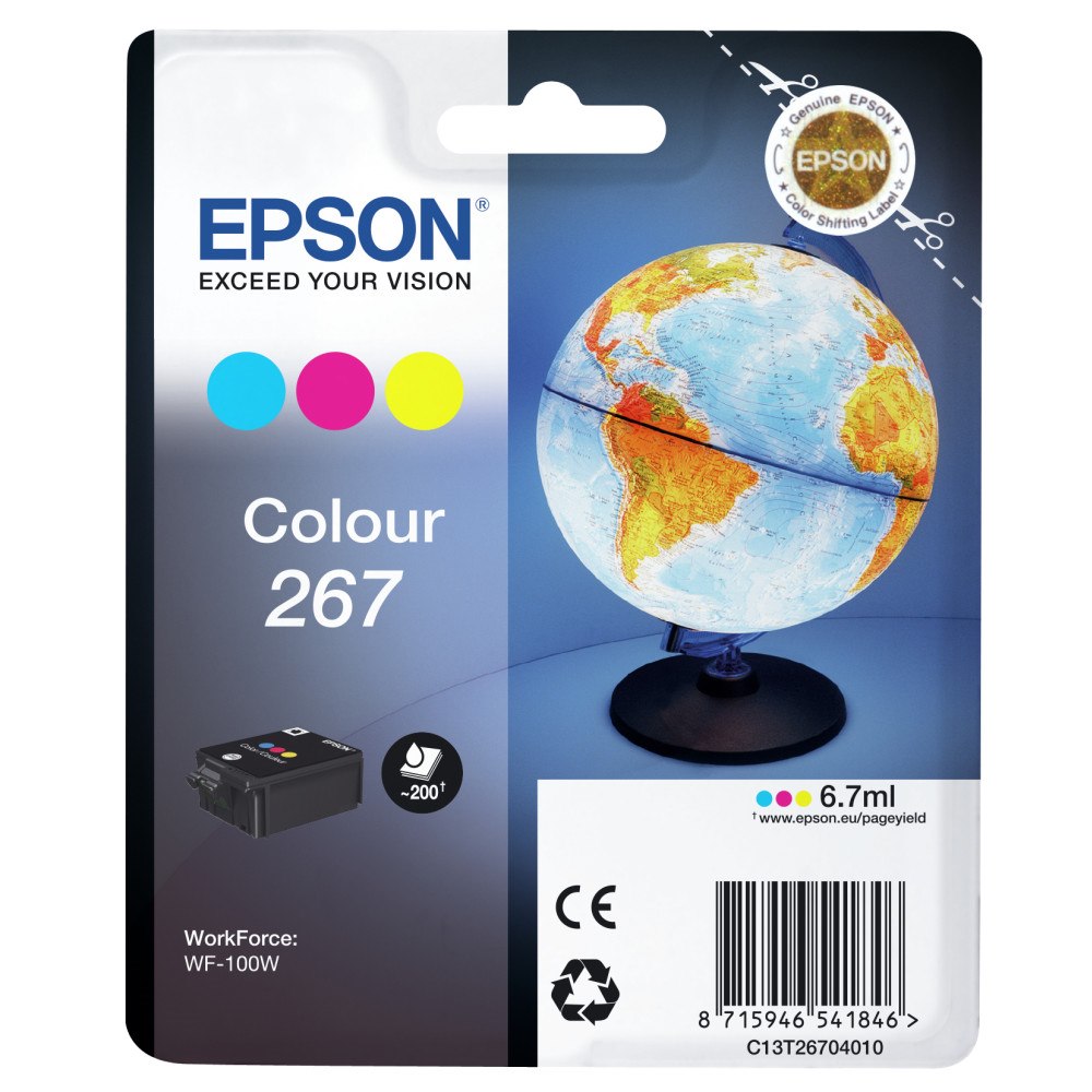 EPSON Epson Globe Singlepack Colour 267 ink cartridge