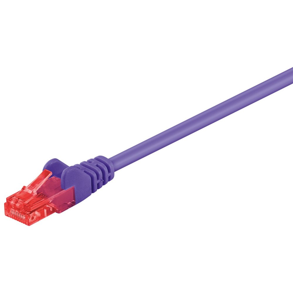 Goobay Goobay 95260 nätverkskablar Violett 0,50 m Cat6 U/UTP (UTP)
